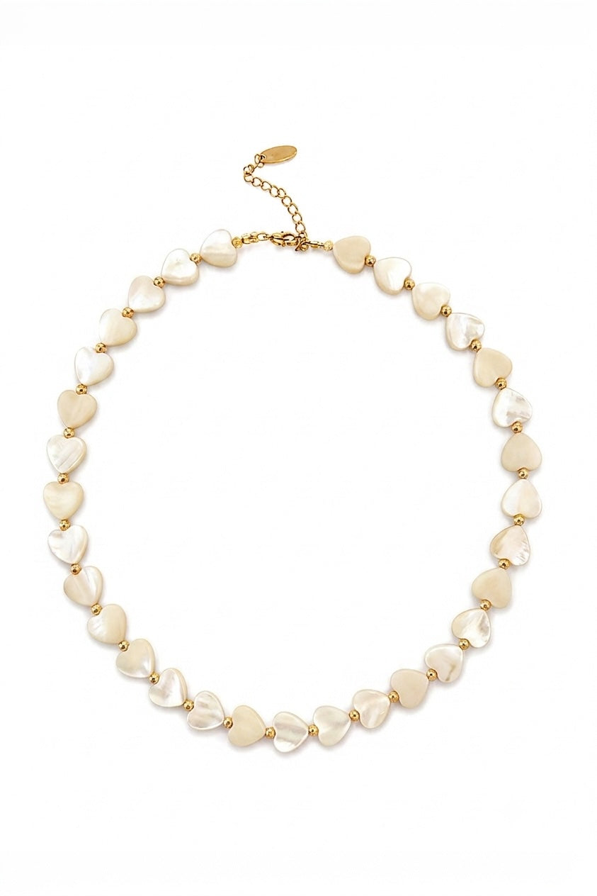 Ecru Heart Necklace