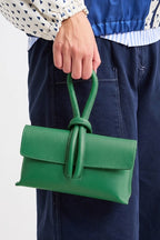 Leather Clutch Green