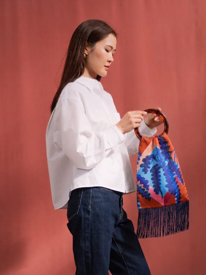 Toffee Silk Luxury Handbag