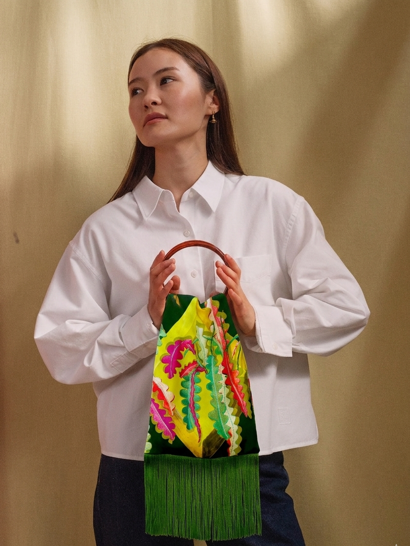 Forest Silk Luxury Handbag
