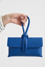 Leather Clutch Blue