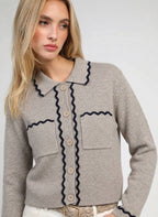 Valiano Cardigan Taupe