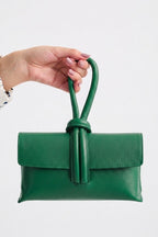 Leather Clutch Green