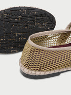 Isabella Khaki Mesh Ballerina