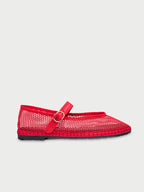 Isabella Red Mesh Ballerina