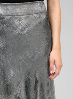 Silver Midi Skirt Janyma