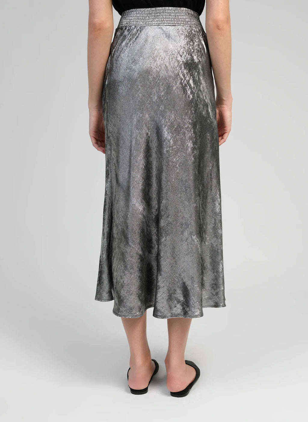 Silver Midi Skirt Janyma