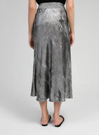 Silver Midi Skirt Janyma