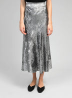 Silver Midi Skirt Janyma