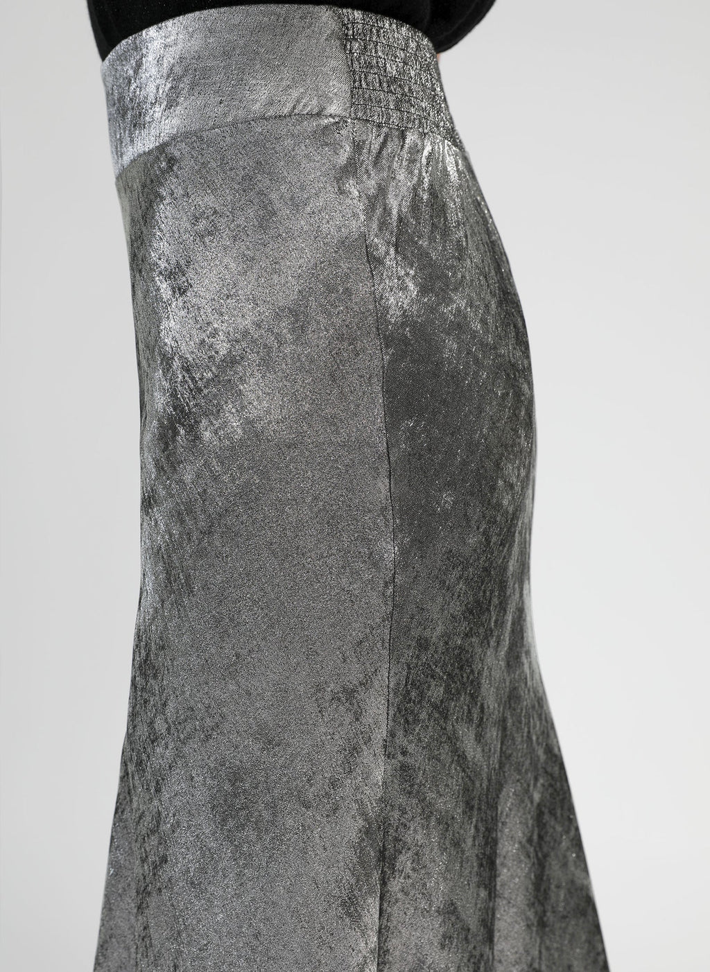 Silver Midi Skirt Janyma