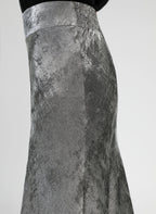 Silver Midi Skirt Janyma