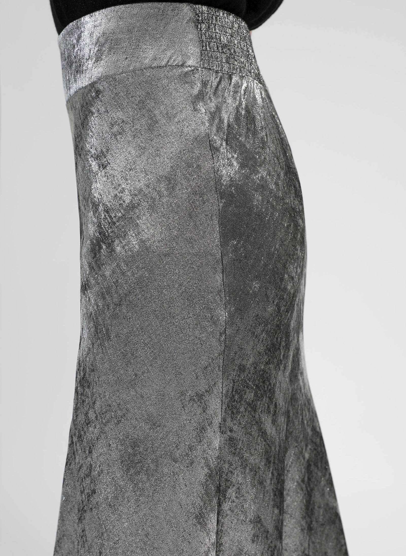 Silver Midi Skirt Janyma