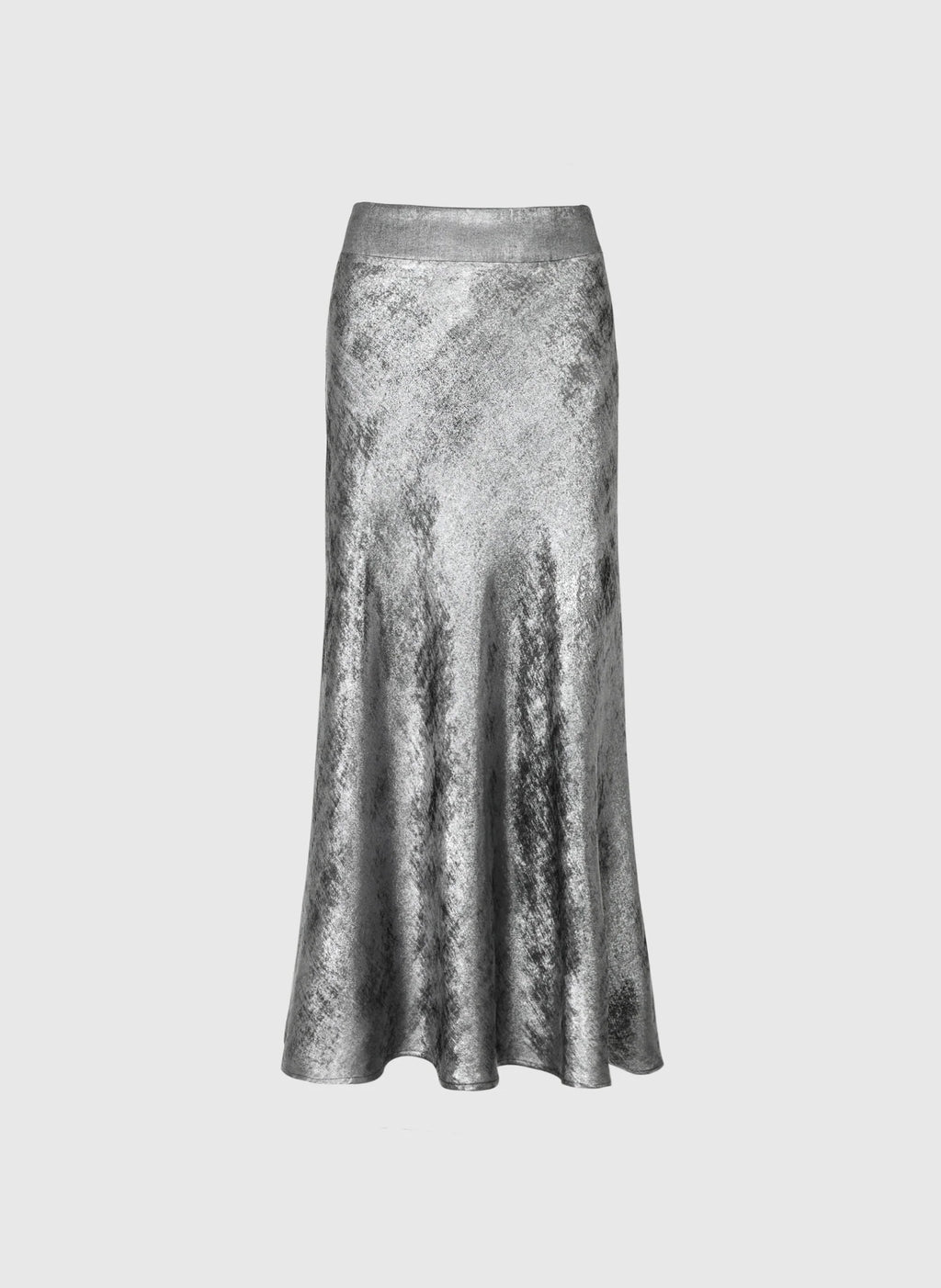Silver Midi Skirt Janyma