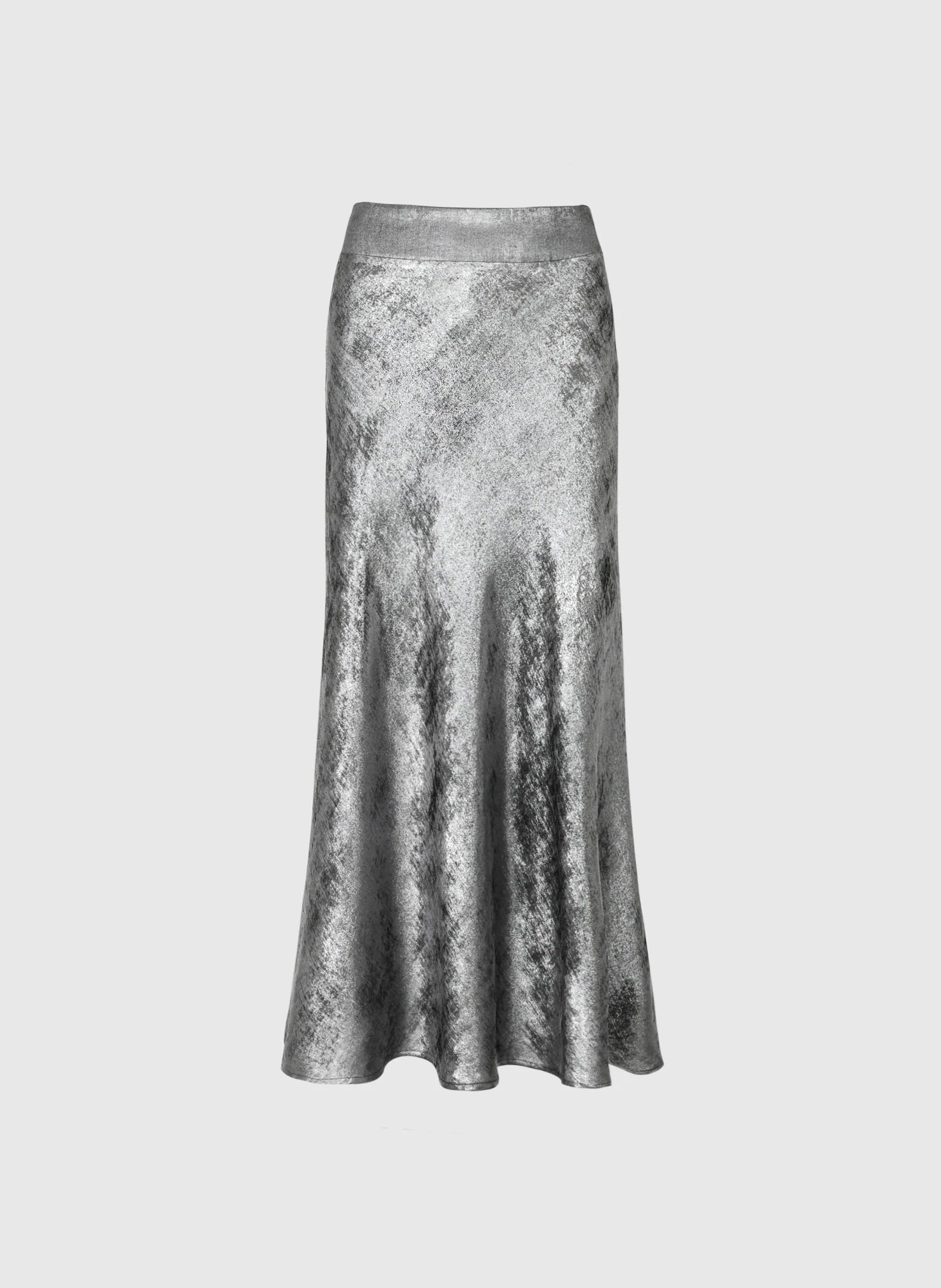 Silver Midi Skirt Janyma