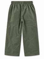 Ethnic Pants Emrboidery Khaki