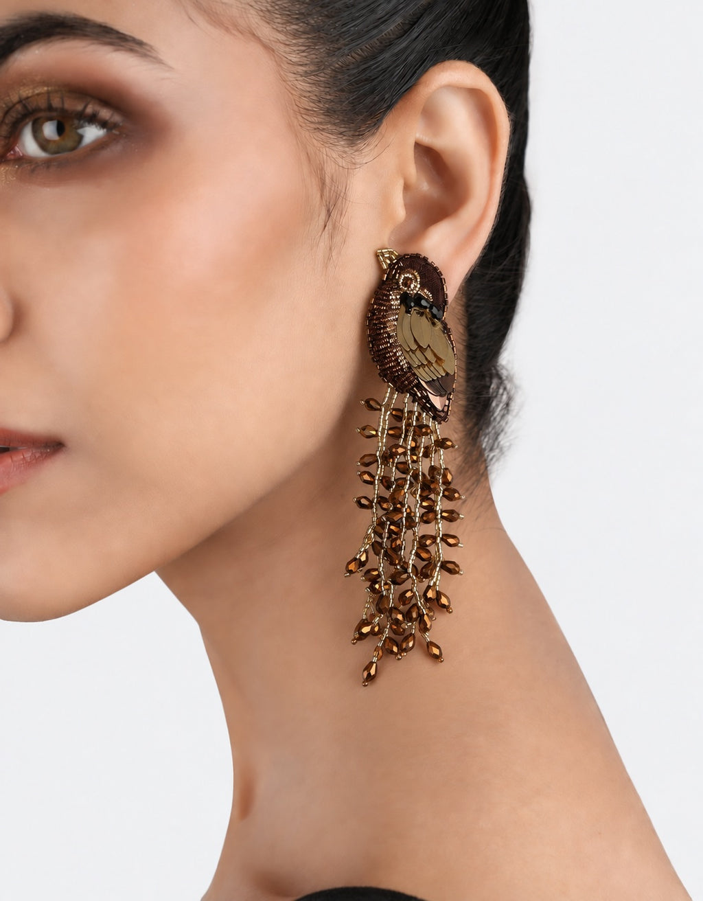 Kingfisher Earring Bronze