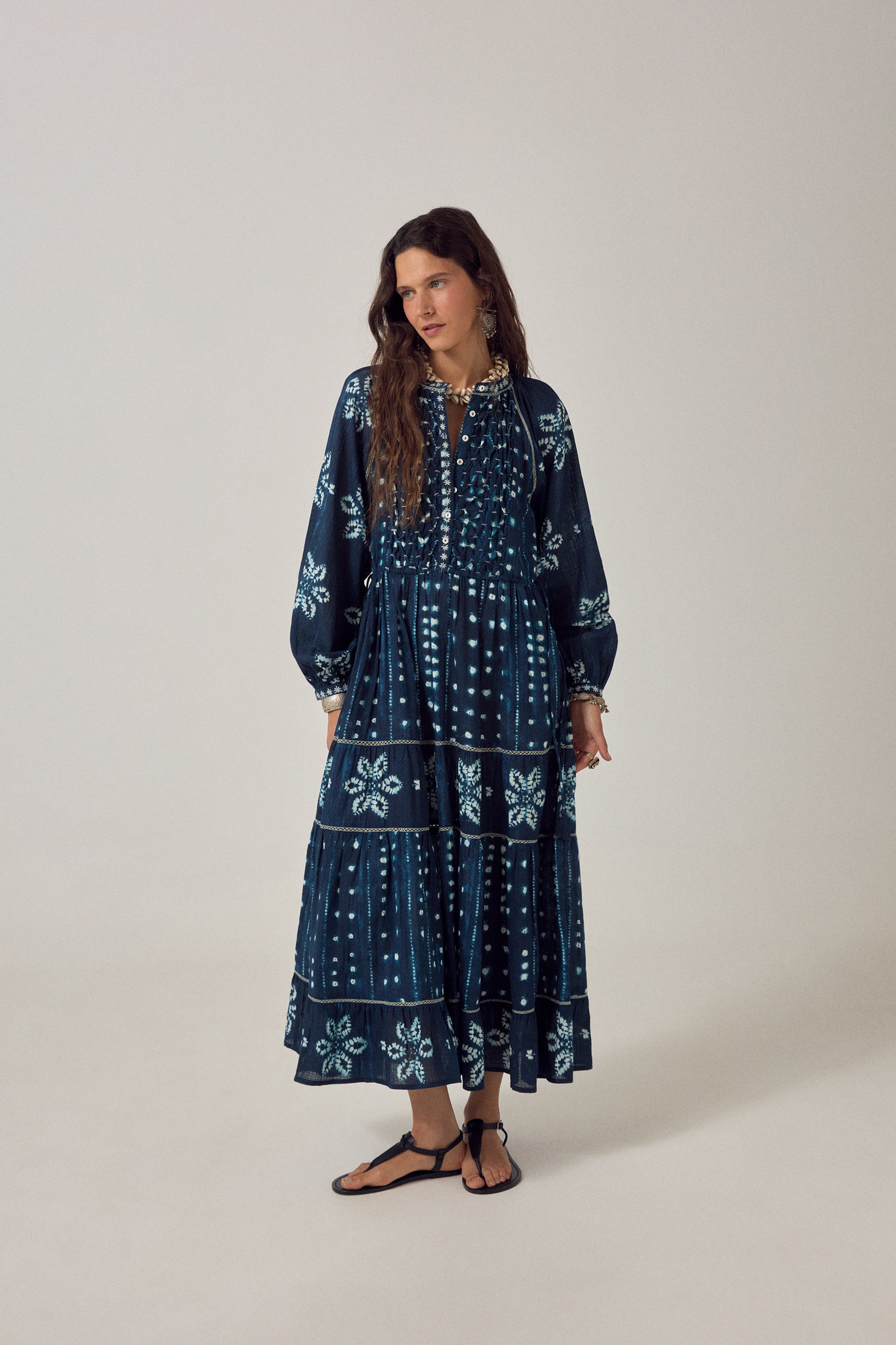 Kumo Dress Shibori Ink