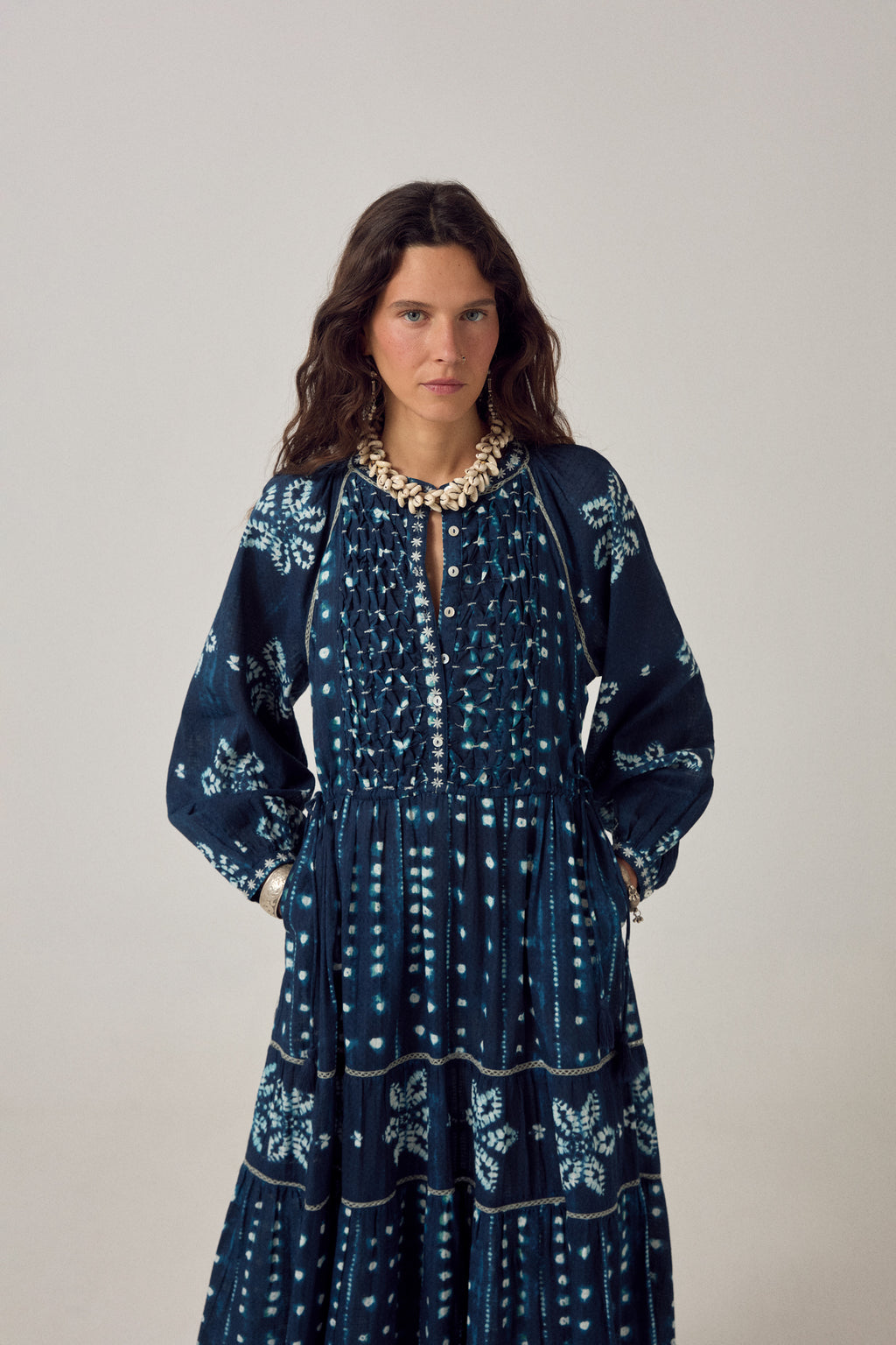 Kumo Dress Shibori Ink