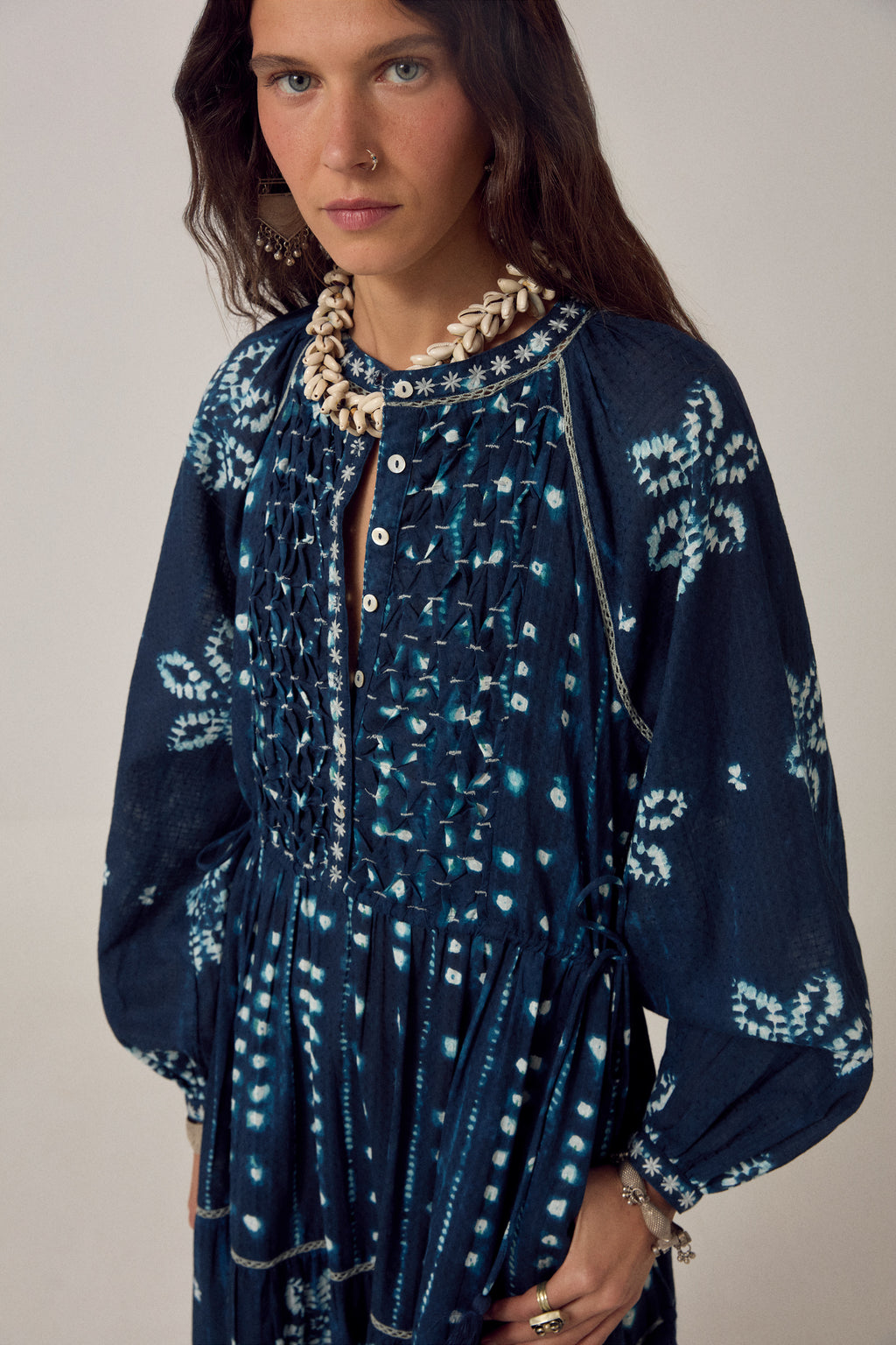 Kumo Dress Shibori Ink