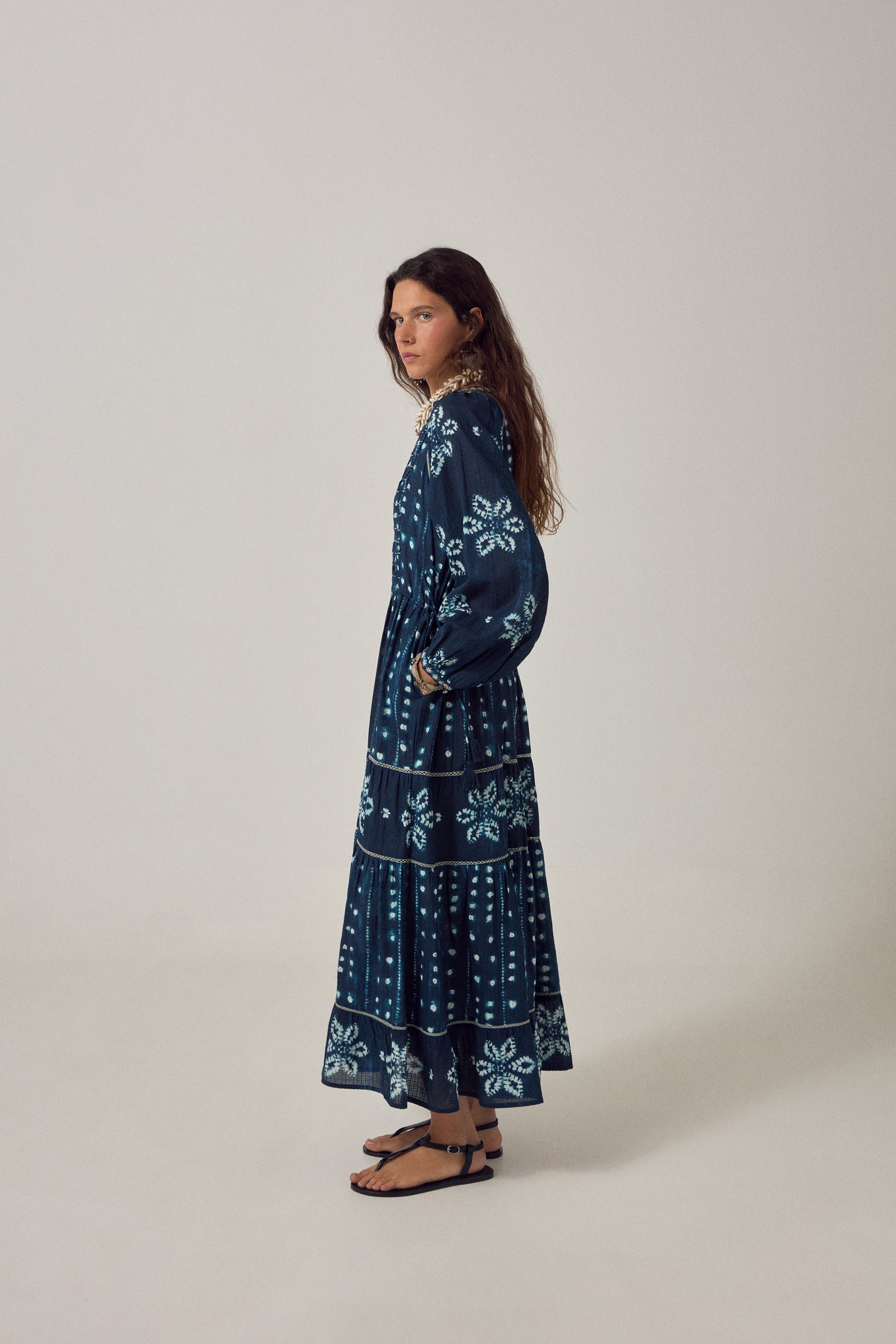 Kumo Dress Shibori Ink