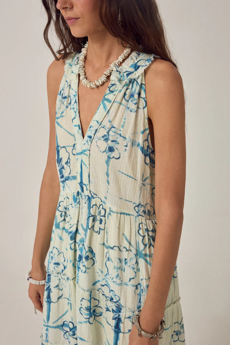 Asami Sleeveless Dress Ocean Wash