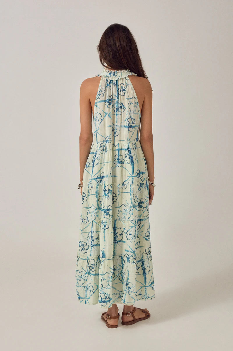 Asami Sleeveless Dress Ocean Wash