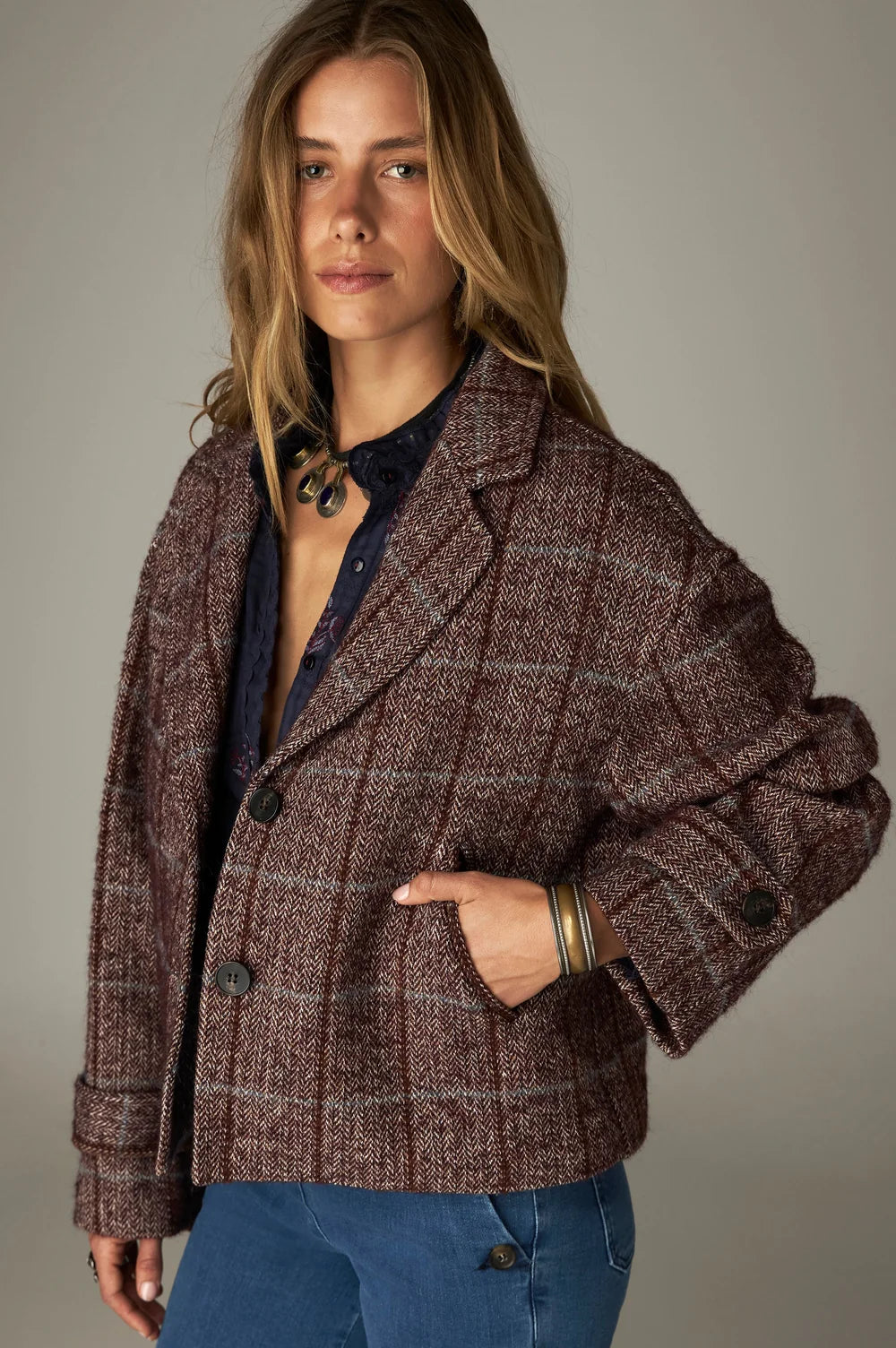 Margarita Jacket Forest Tobacco