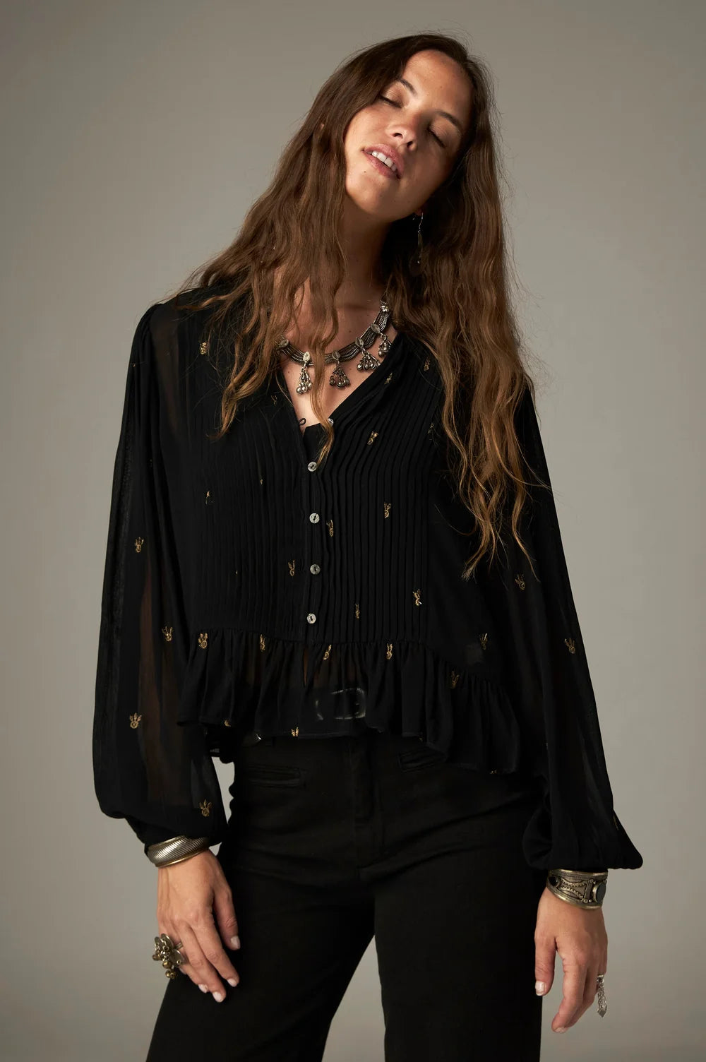 Catherine Blouse Blackout