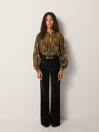 Triana Blouse - Peacok Avocado