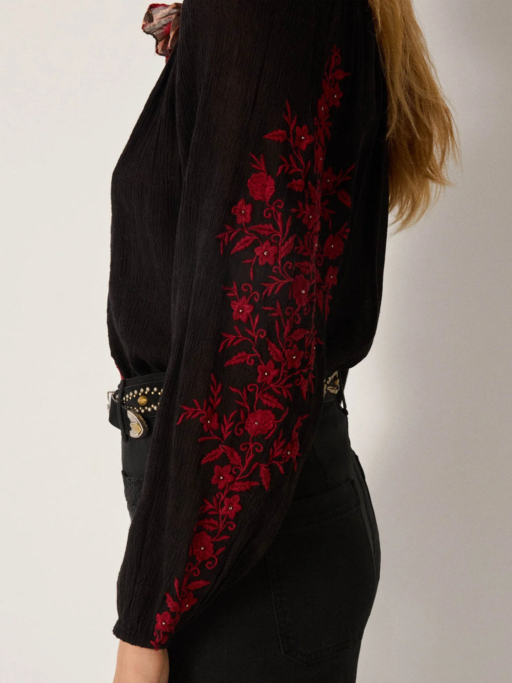 Greta Blouse - Rose Garden