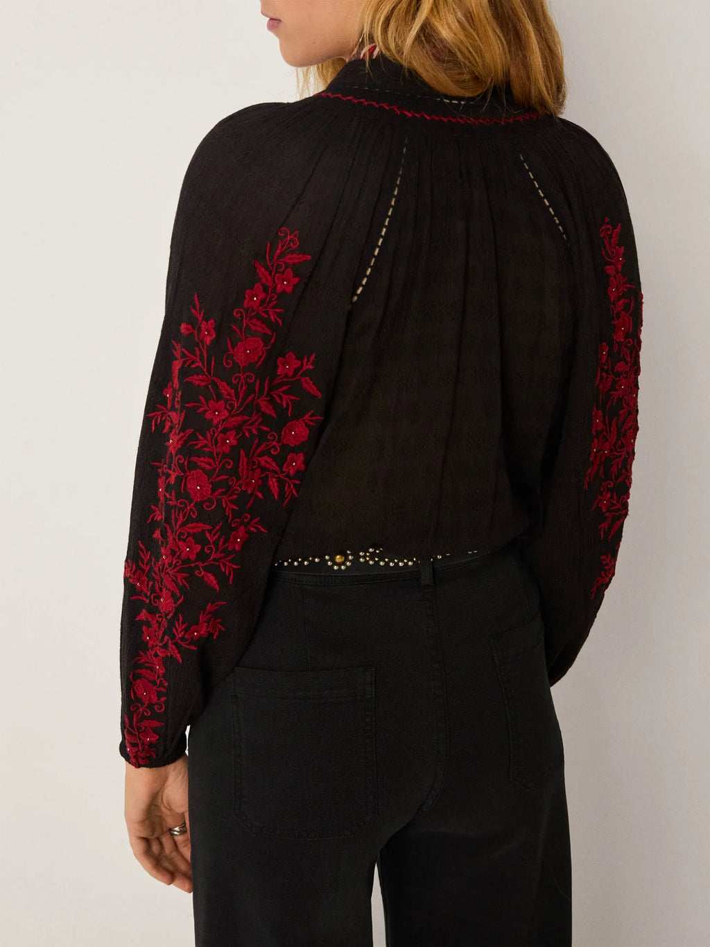 Greta Blouse - Rose Garden