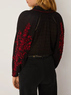 Greta Blouse - Rose Garden