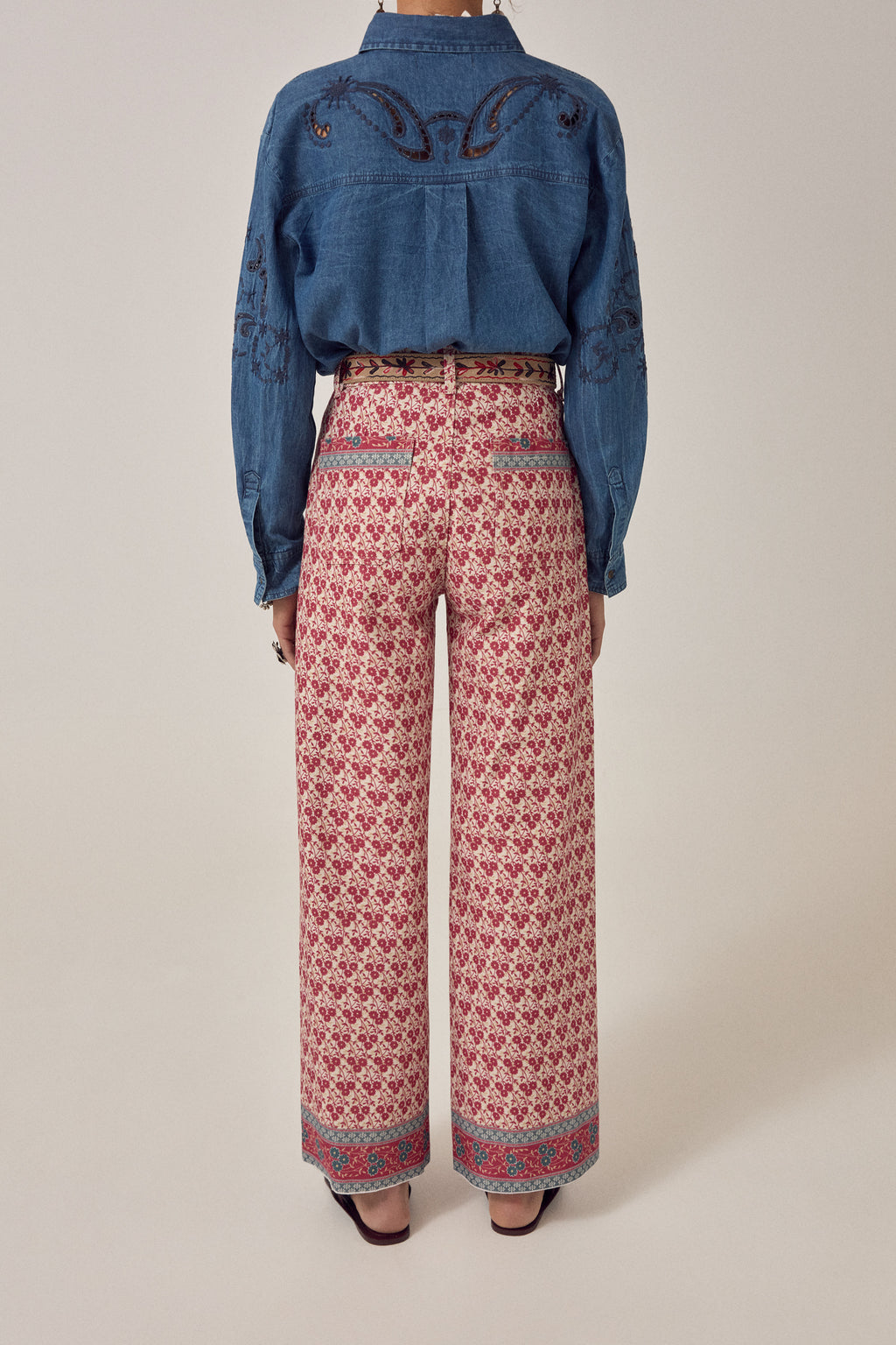 Matteo Pant Fiorito Rosso