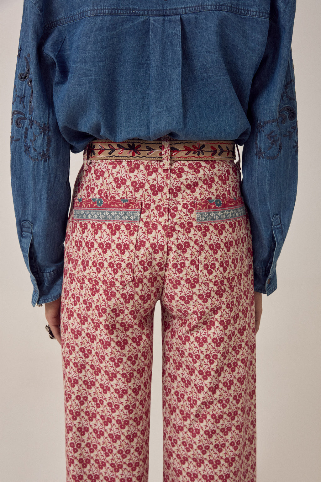 Matteo Pant Fiorito Rosso