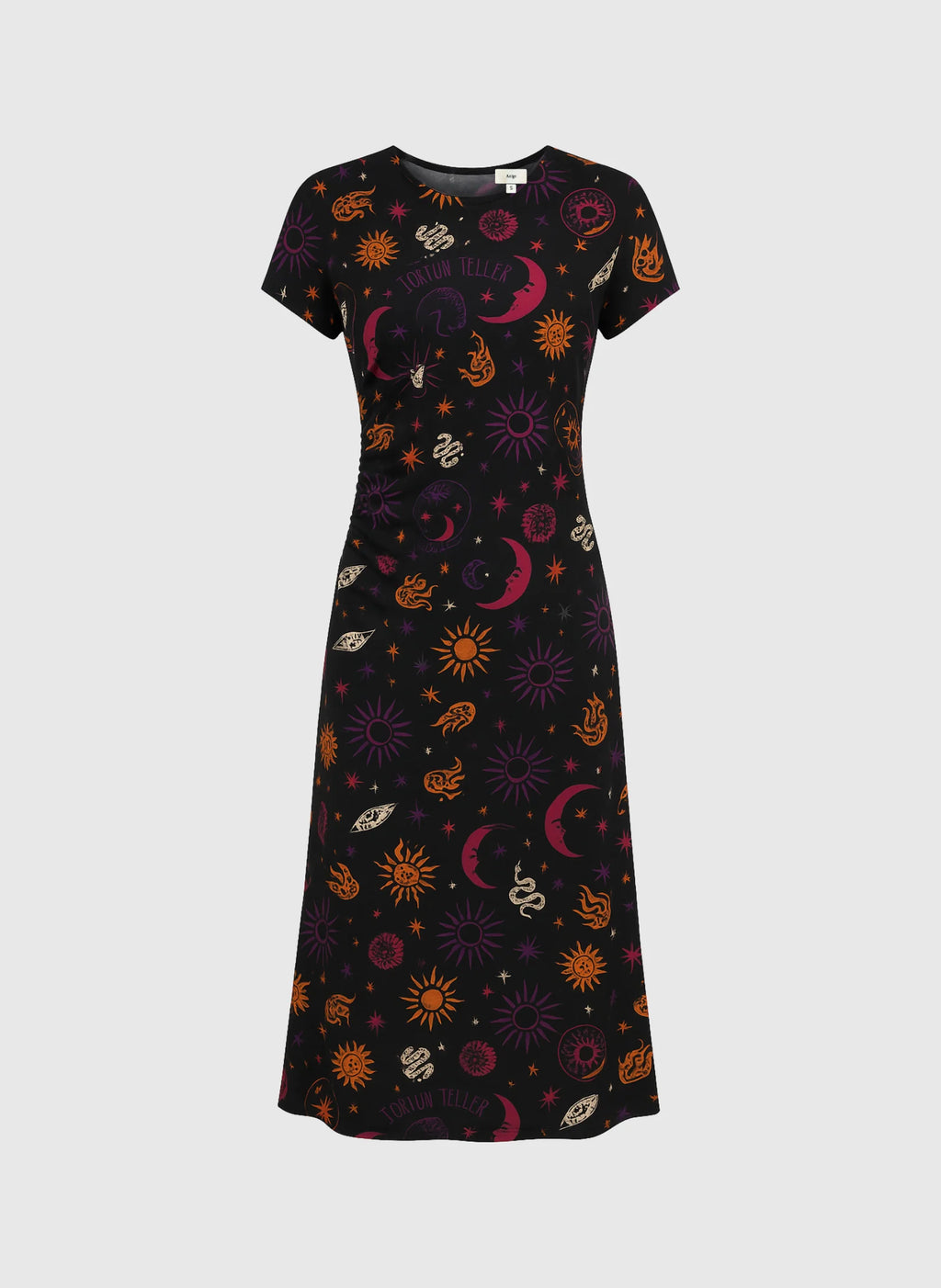 Patterned Black Dress Malora