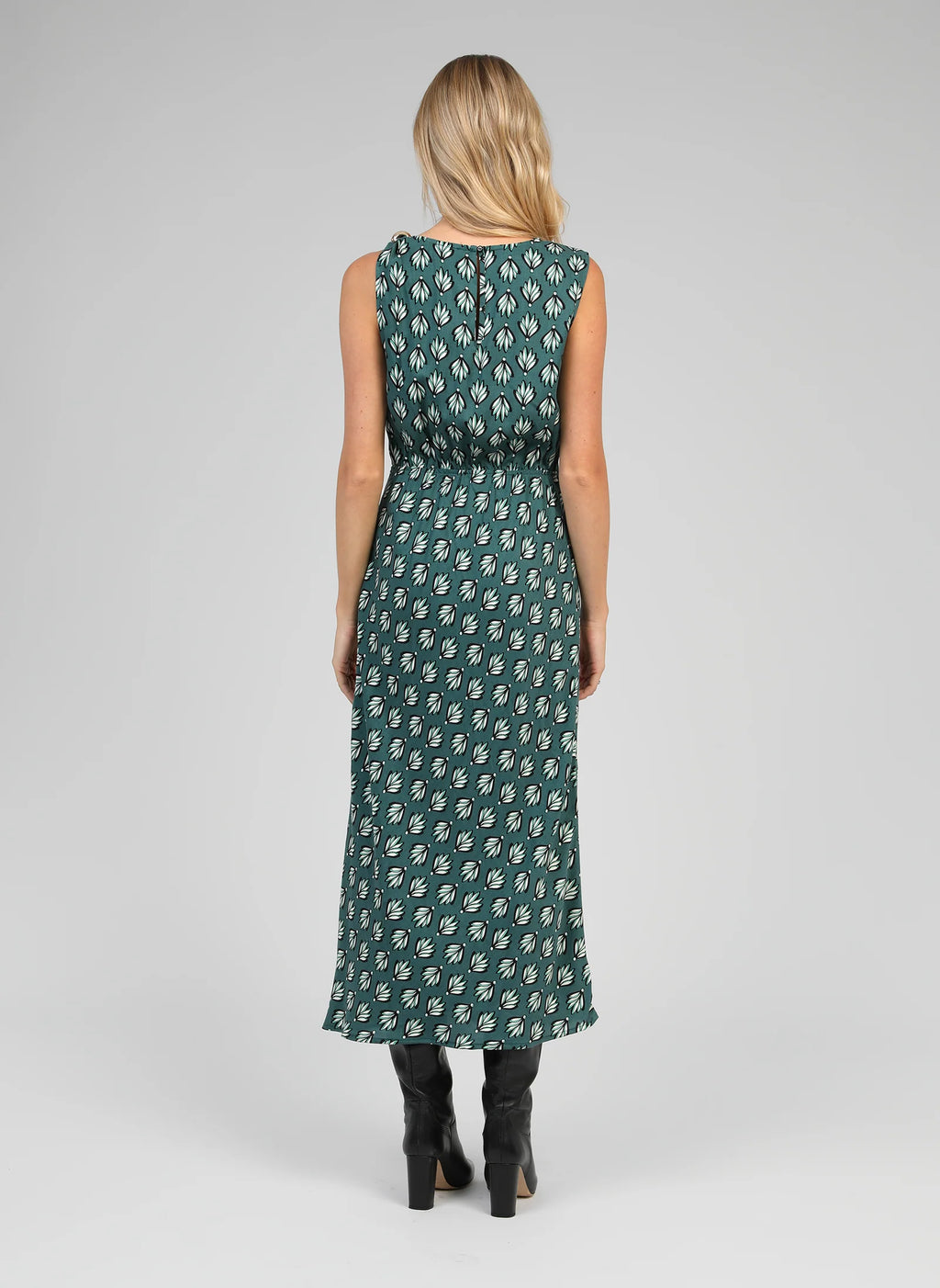 Patterned Green Dress Mirkala