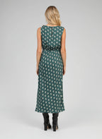 Patterned Green Dress Mirkala