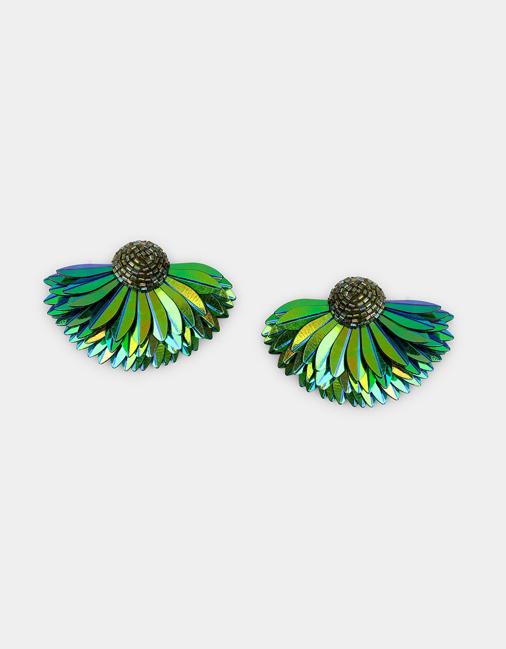 Marigold Earrings Forest Green