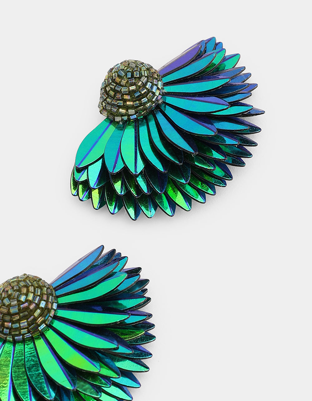 Marigold Earrings Forest Green