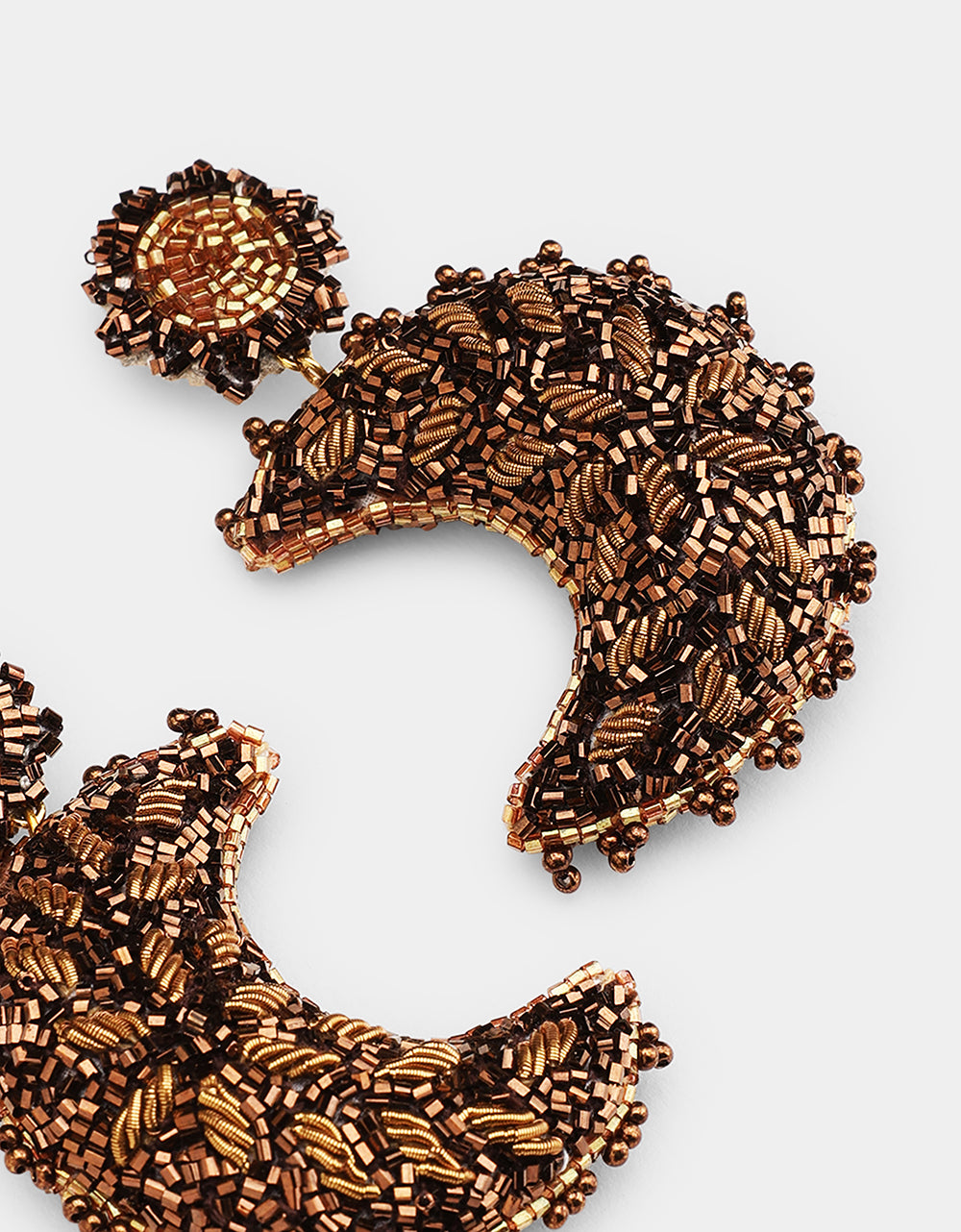 Moon Earrings Bronze