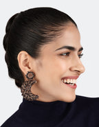 Moon Earrings Bronze