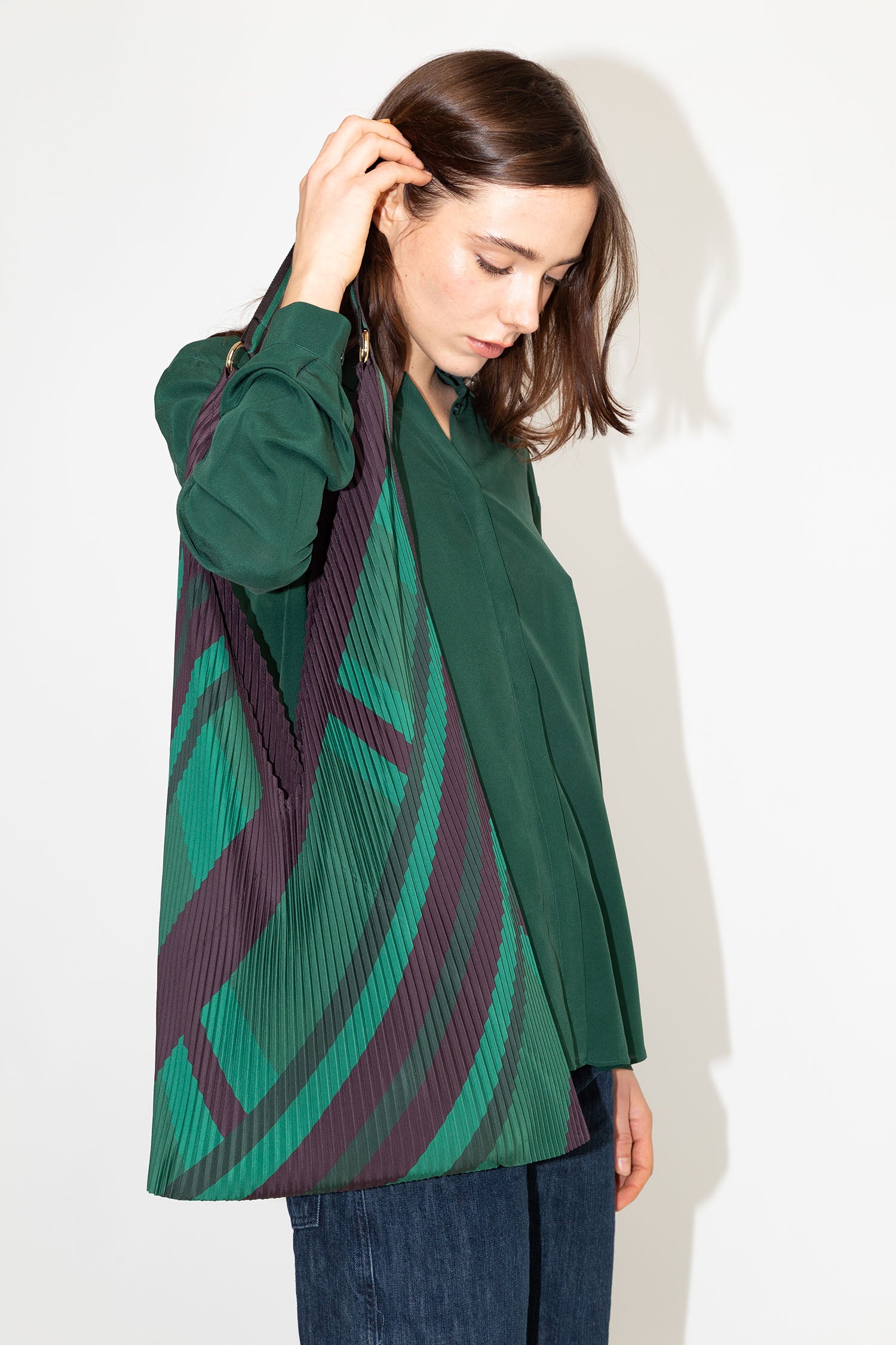 Pleated Y Bag Ornella