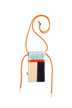 Satin pleated crossbody mini bag Blue