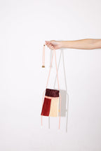 Satin pleated crossbody mini bag Ruby