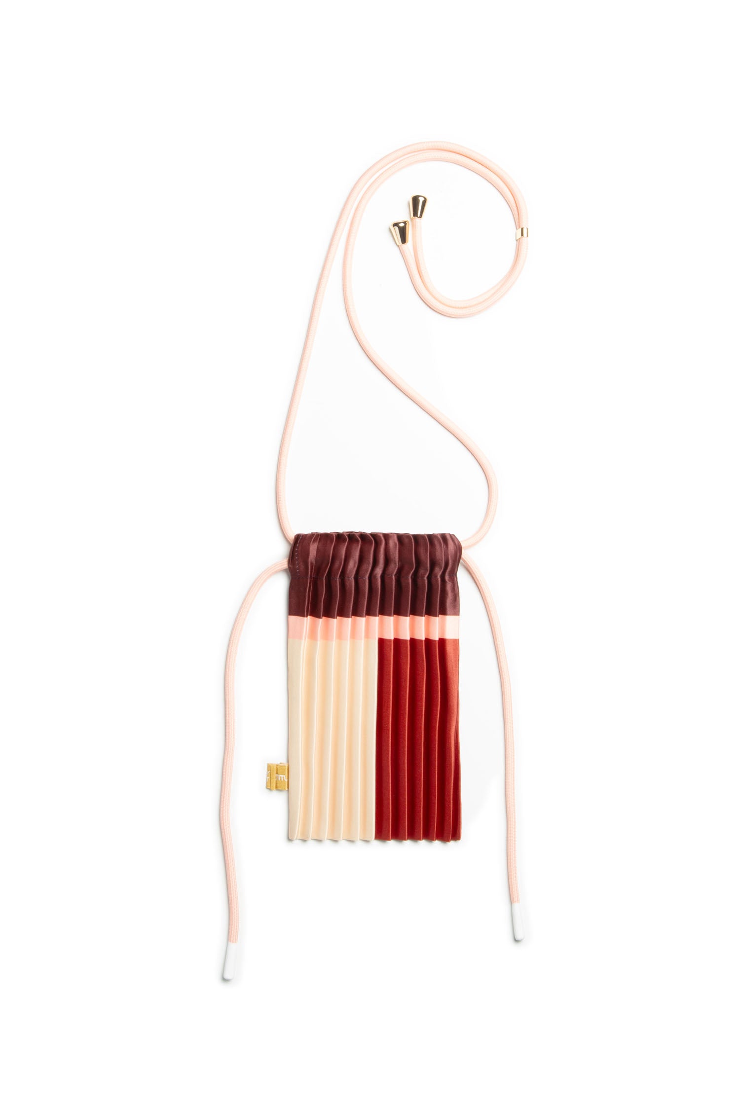 Satin pleated crossbody mini bag Ruby