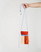 Satin pleated crossbody mini bag Sienna