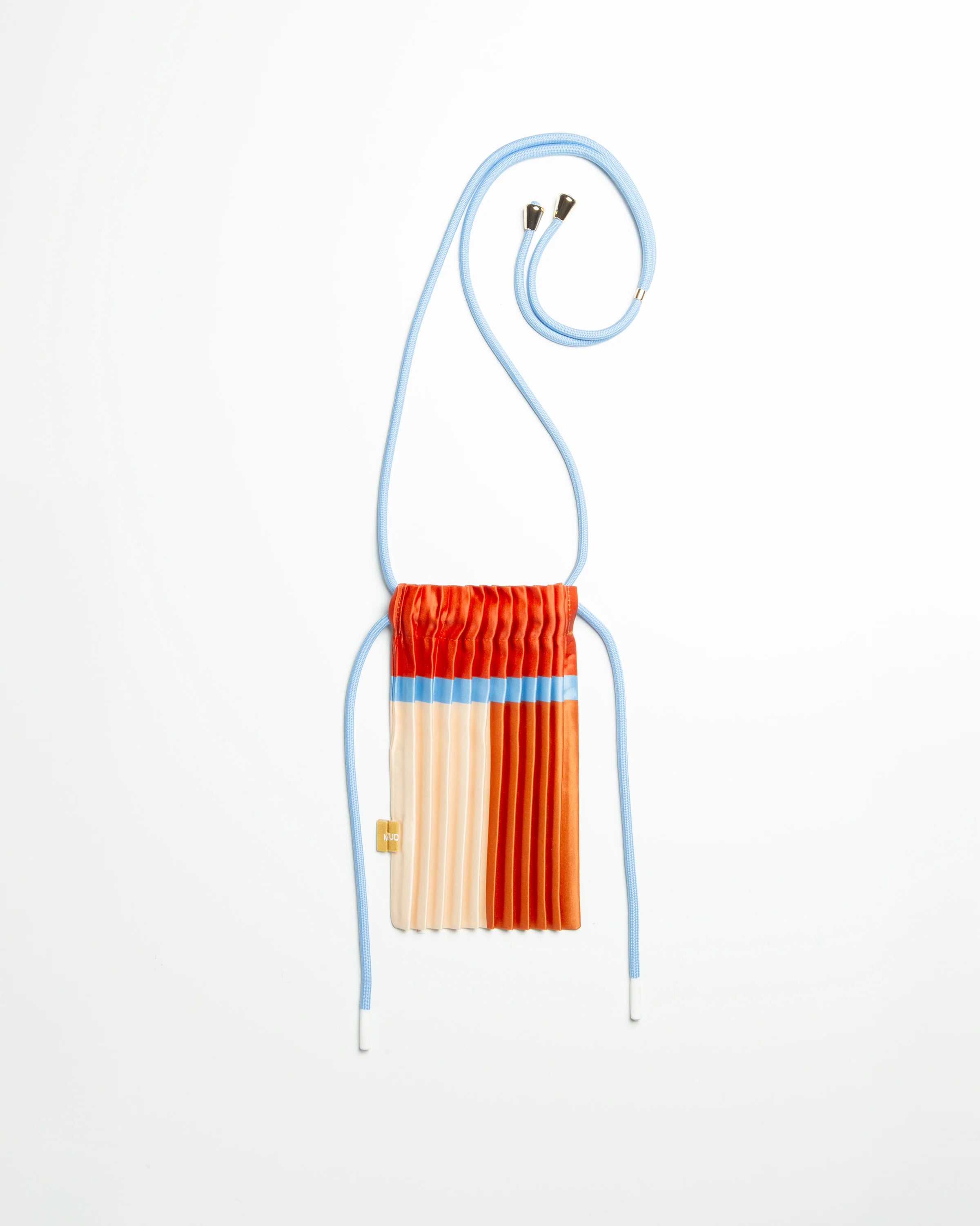 Satin pleated crossbody mini bag Sienna