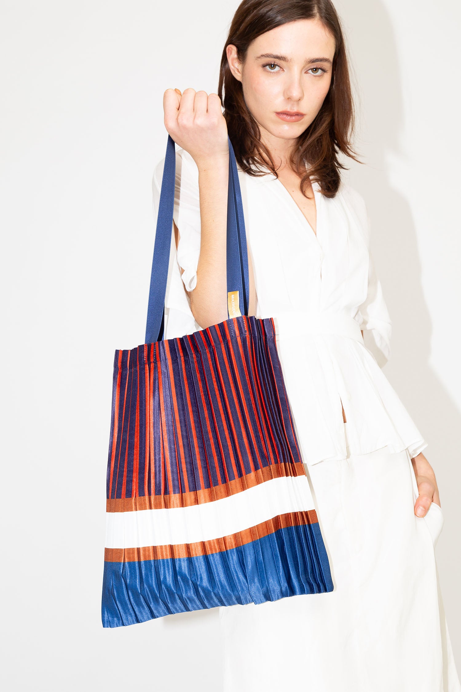 Satin pleated bag Chiavari