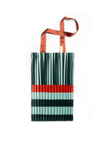 Satin pleated bag Smeralda