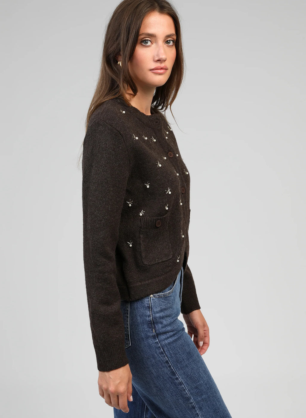 Natalia Brown Cardigan